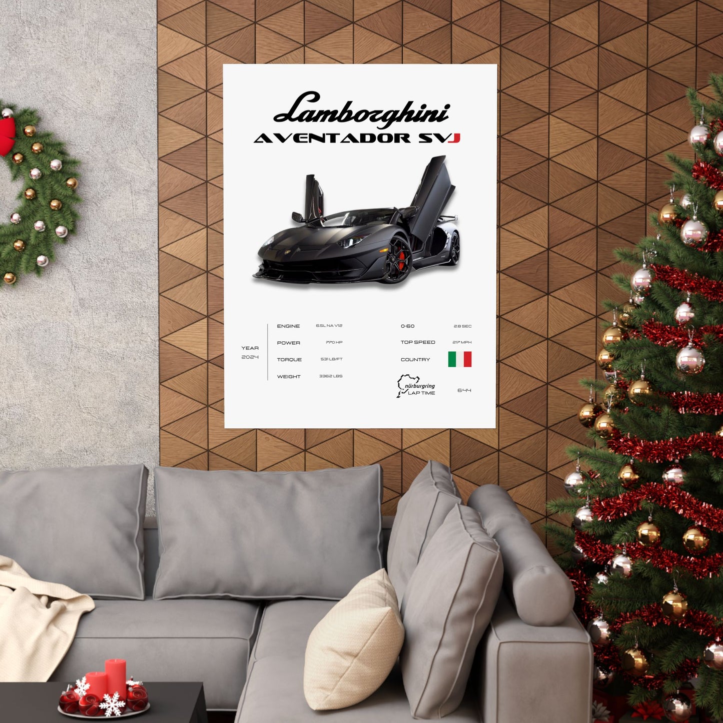 Lamborghini SVJ Poster