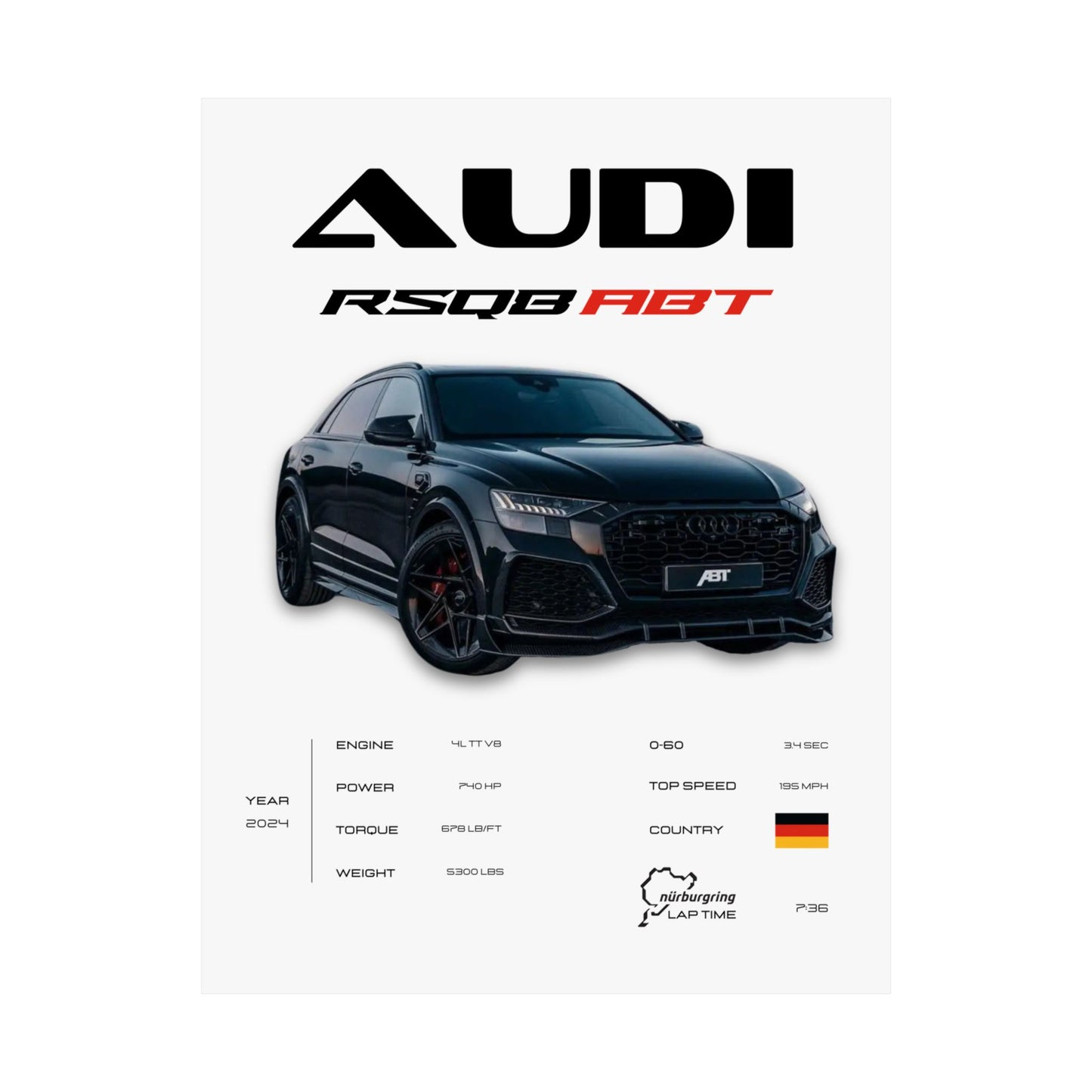 Audi RSQ8 Poster