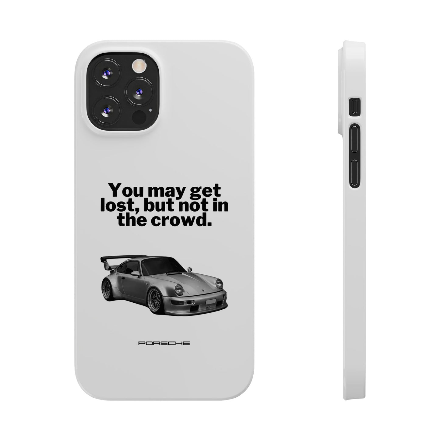 Lost In The Crowd iPhone Case - White