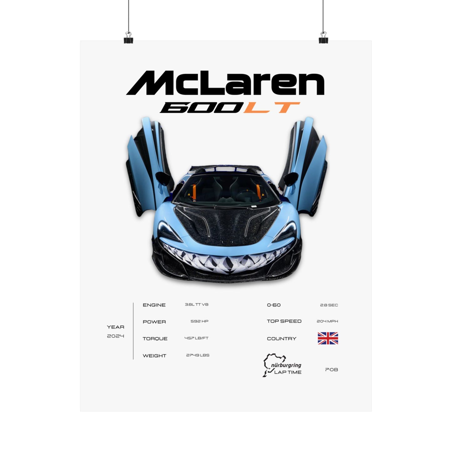 McLaren 600LT Poster