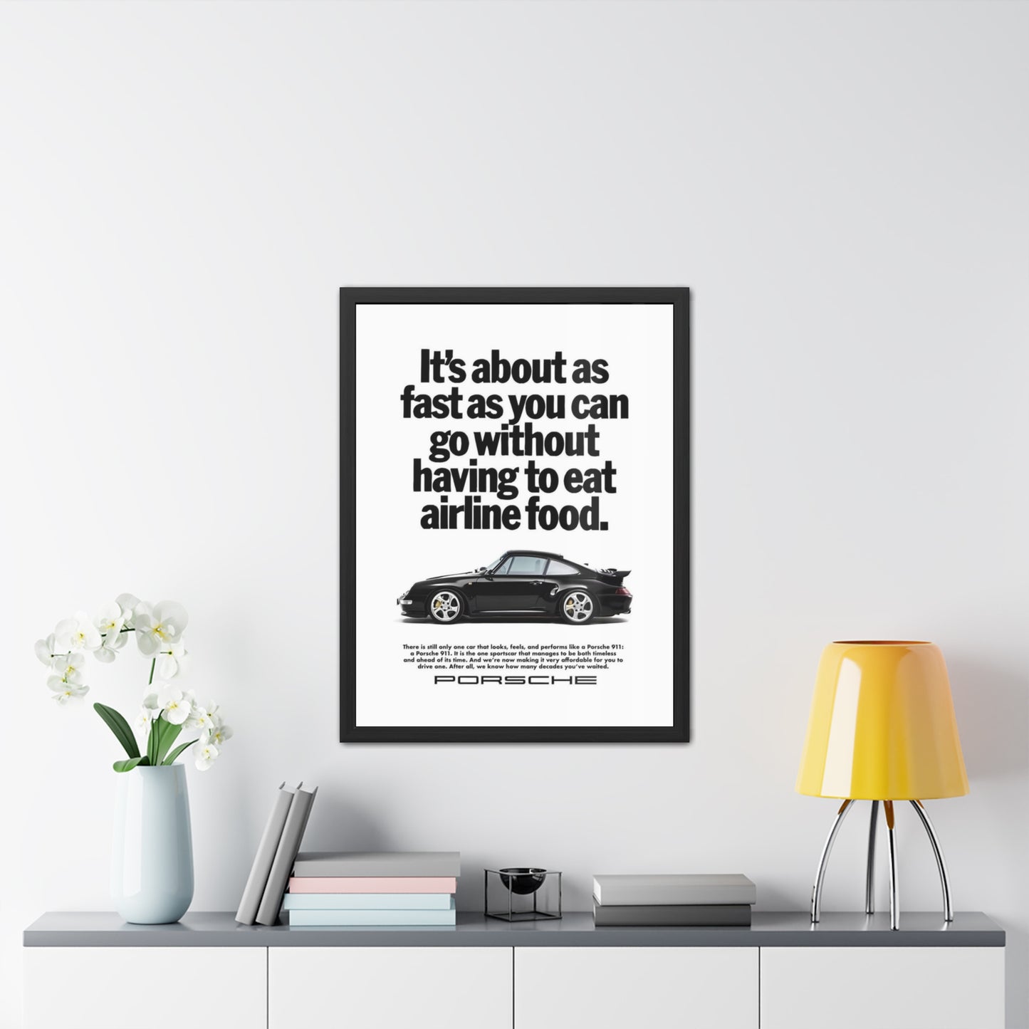 Vintage Porsche Ad Framed Poster
