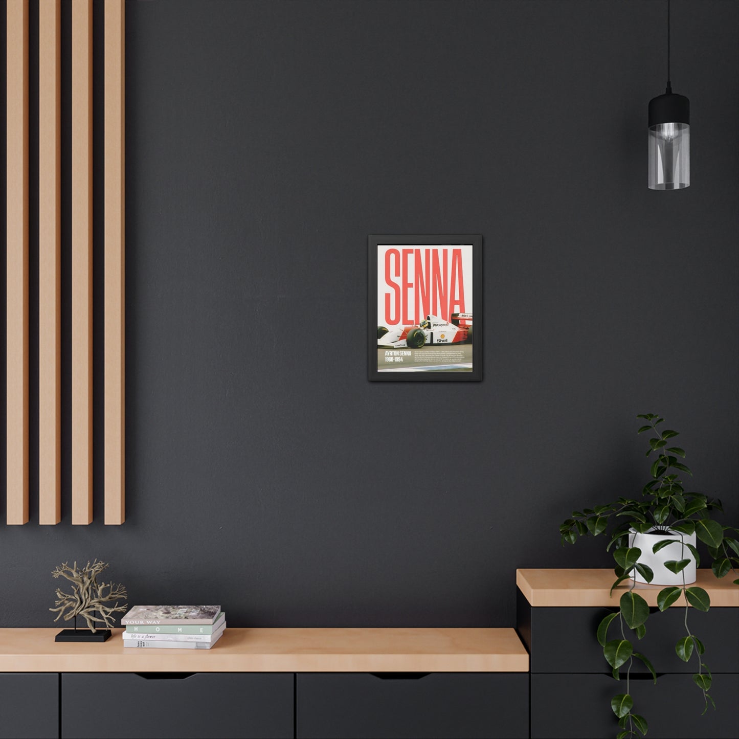 Senna McLaren F1 Framed Poster