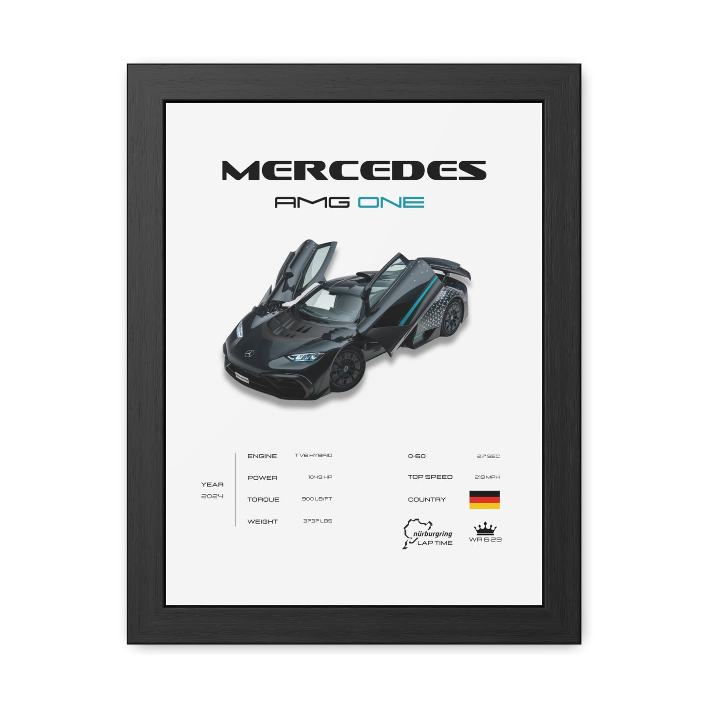Mercedes AMG ONE Framed Poster