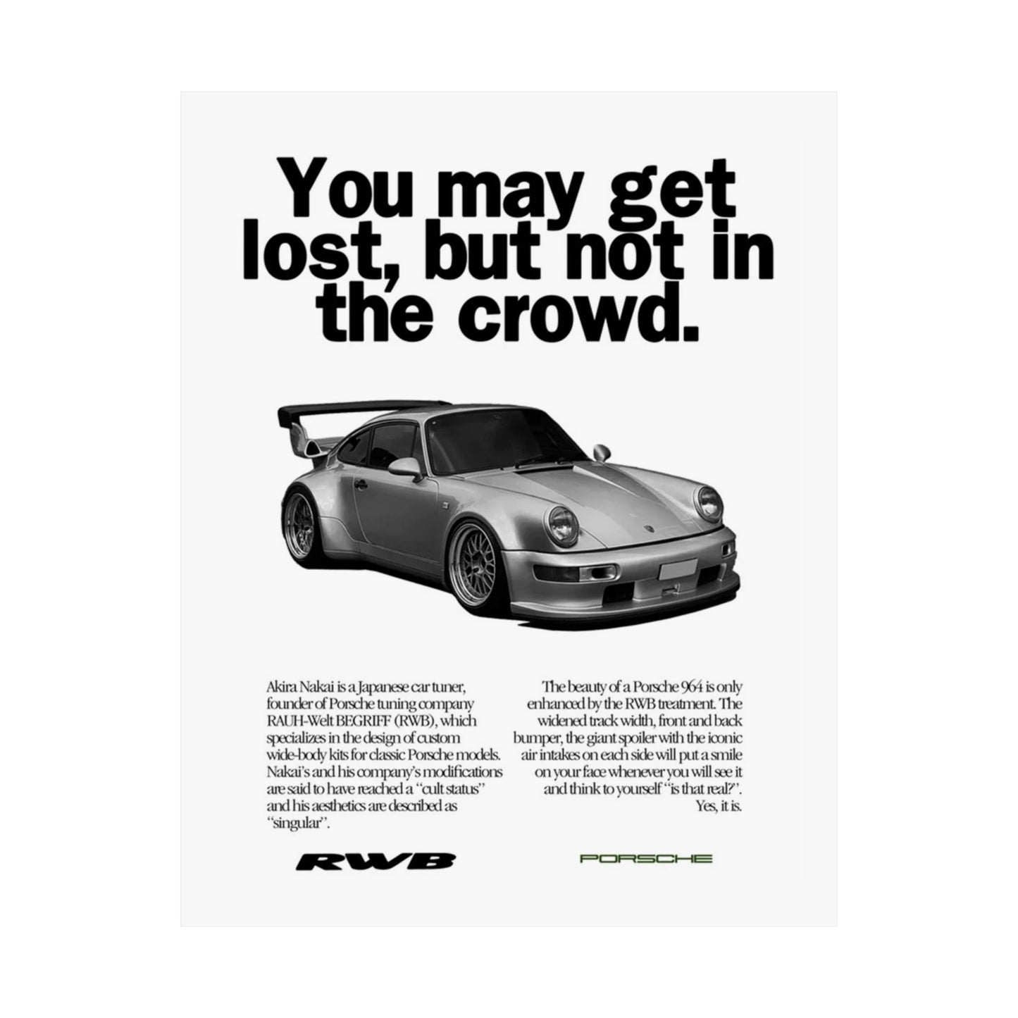 Vintage RWB Poster