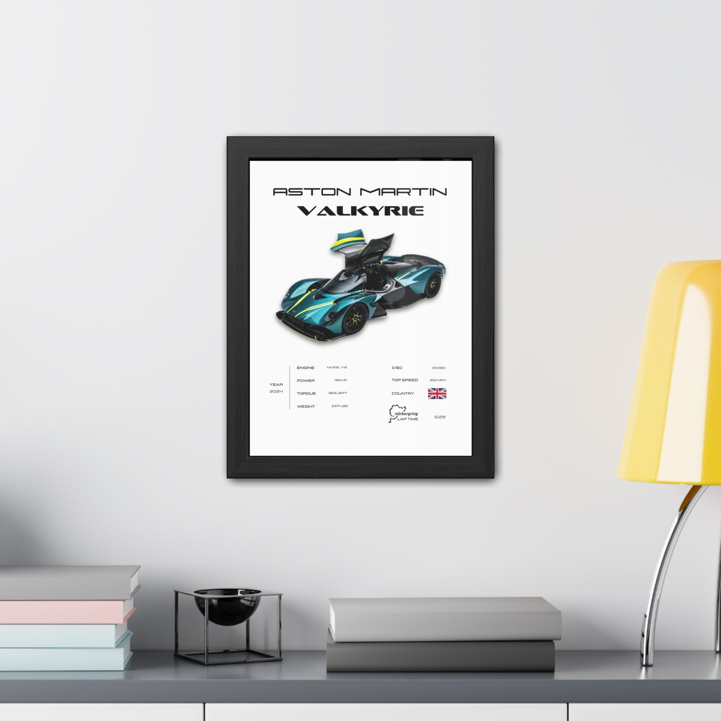 Aston Martin Valkyrie Framed Poster