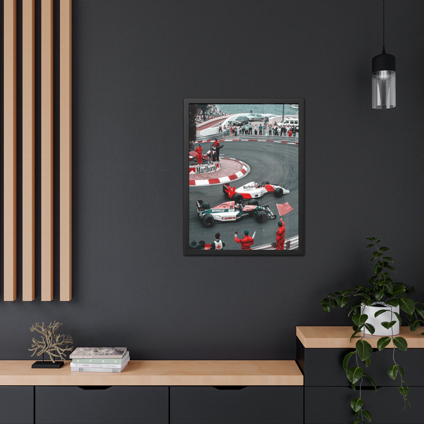 Vintage Monaco F1 Framed Poster