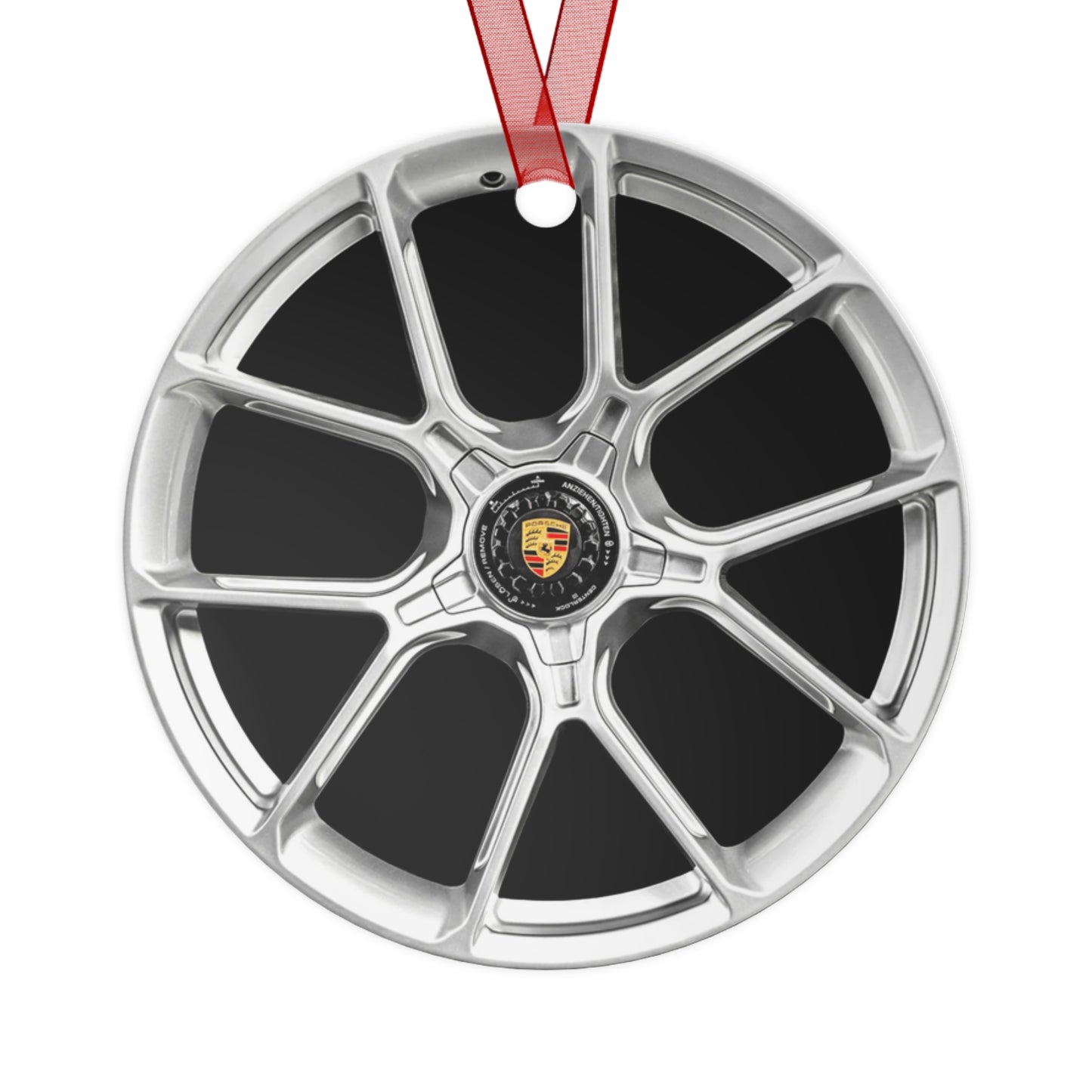 Porsche Wheel Metal Ornament