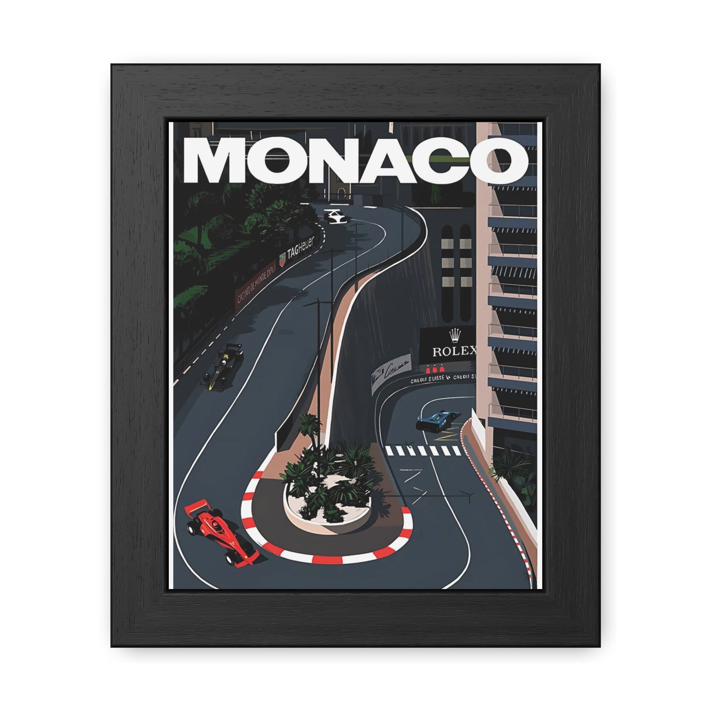 Monaco F1 Framed Poster