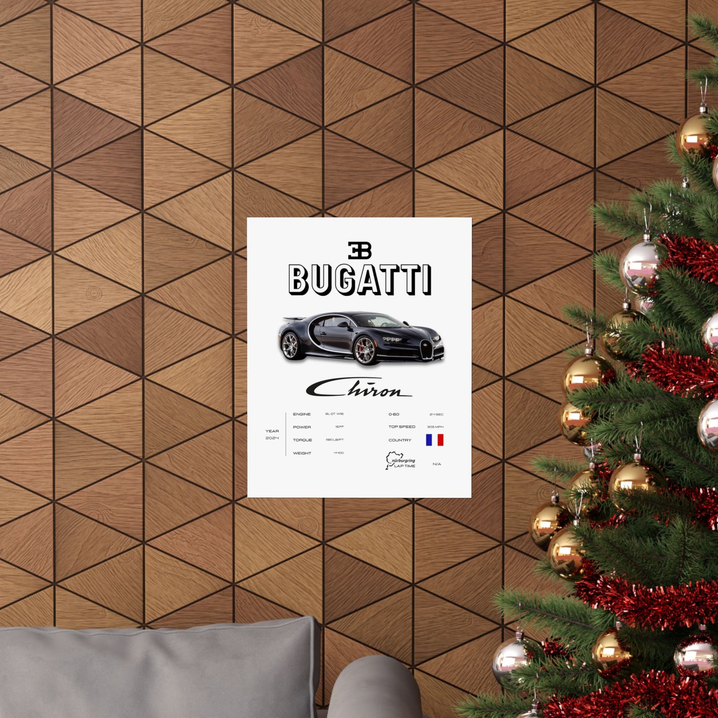 Bugatti Chiron Poster