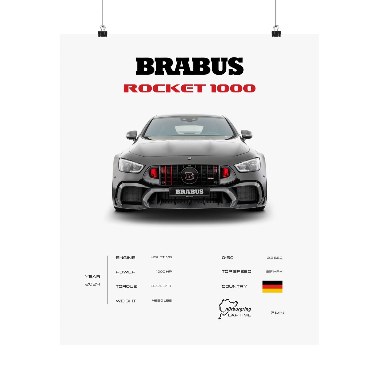 Brabus Rocket 1000 Poster