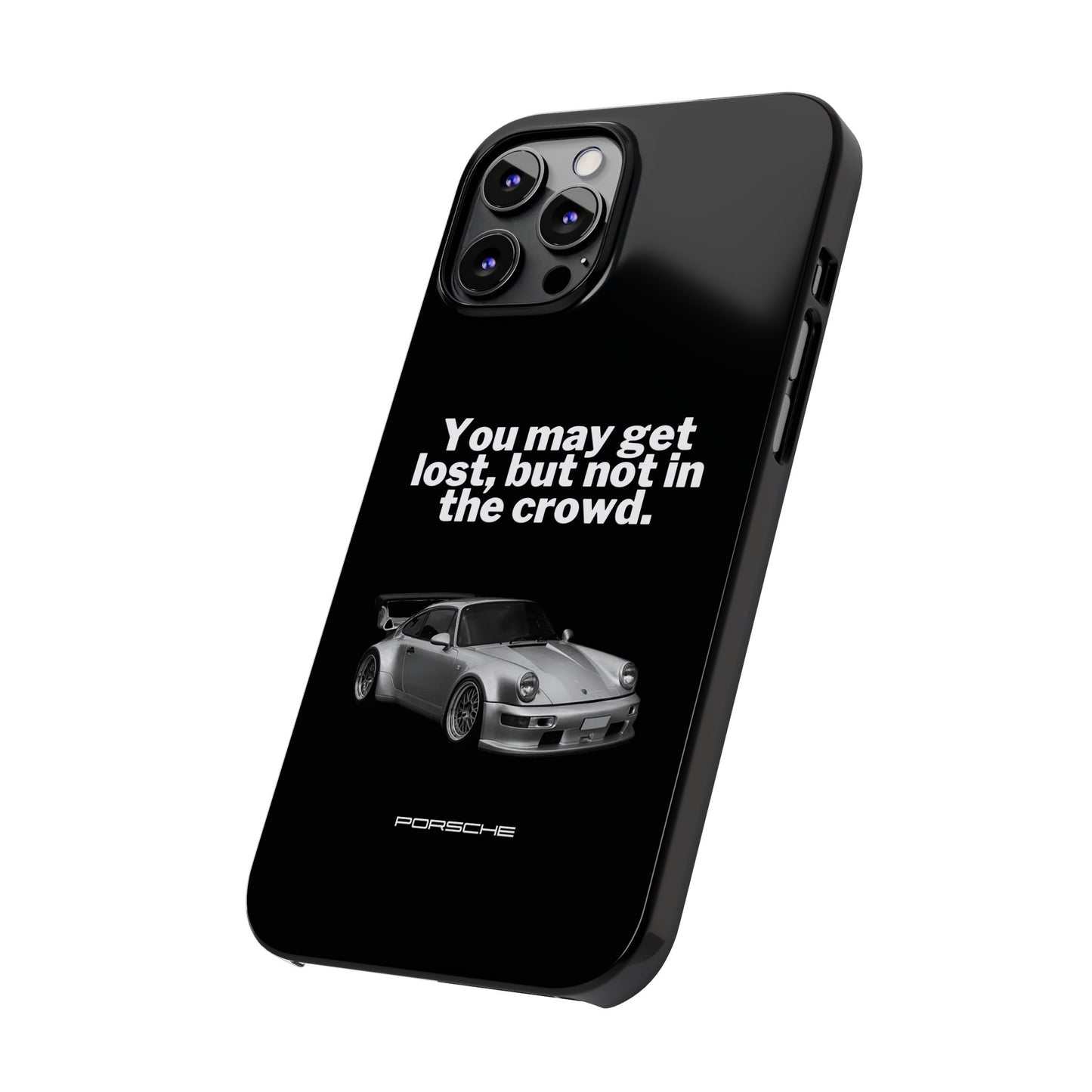 Lost In The Crowd iPhone Case - Black