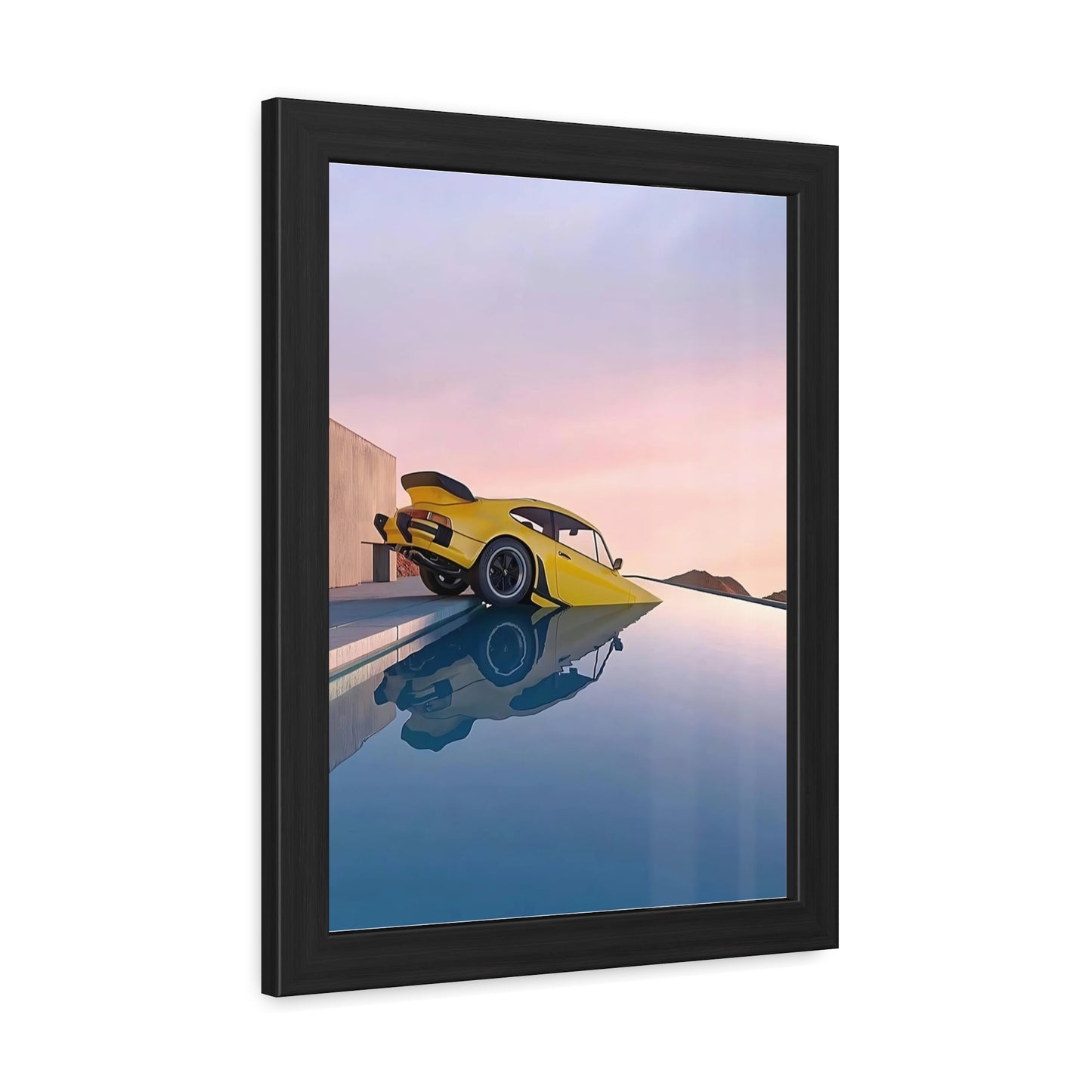 Pool Porsche Framed Poster