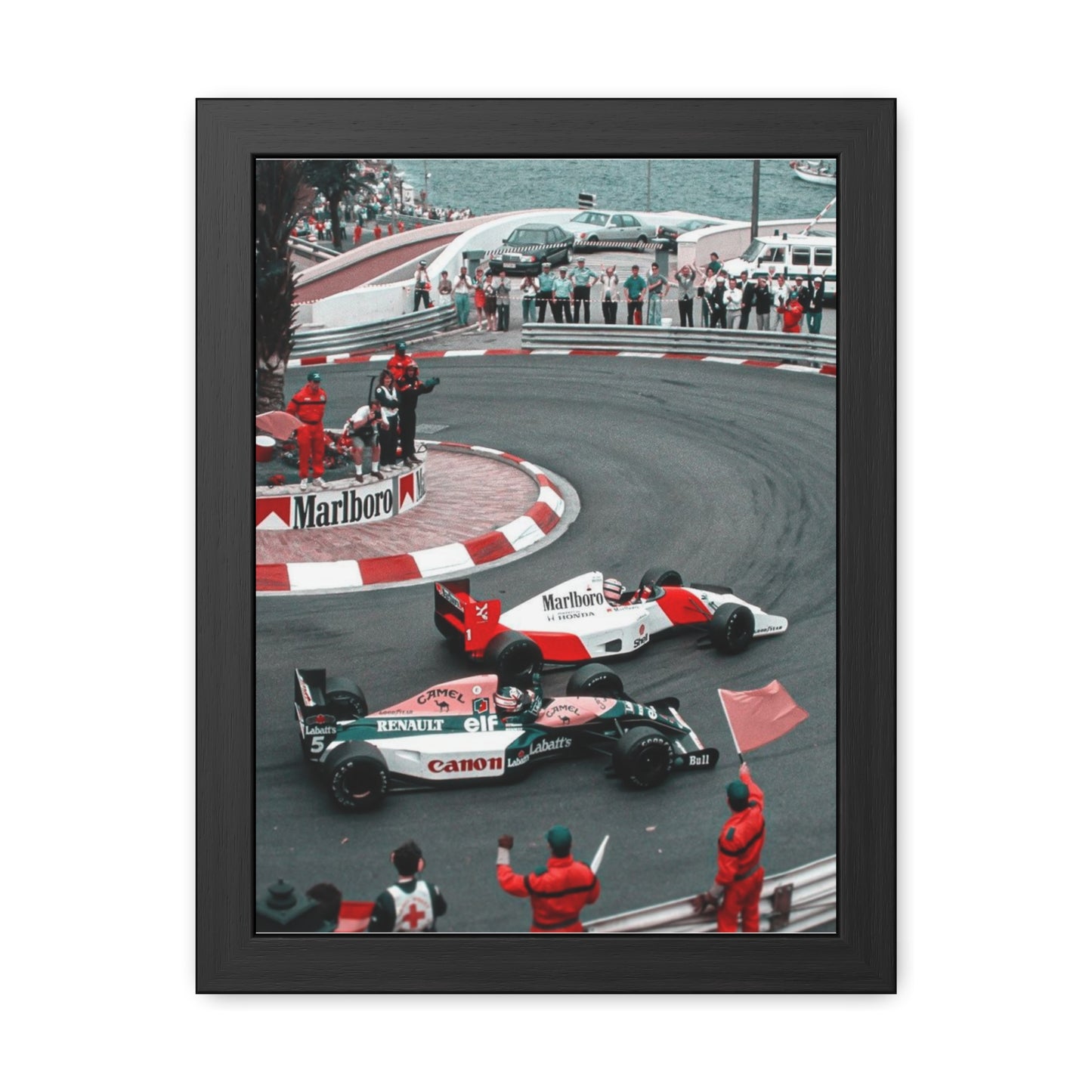 Vintage Monaco F1 Framed Poster