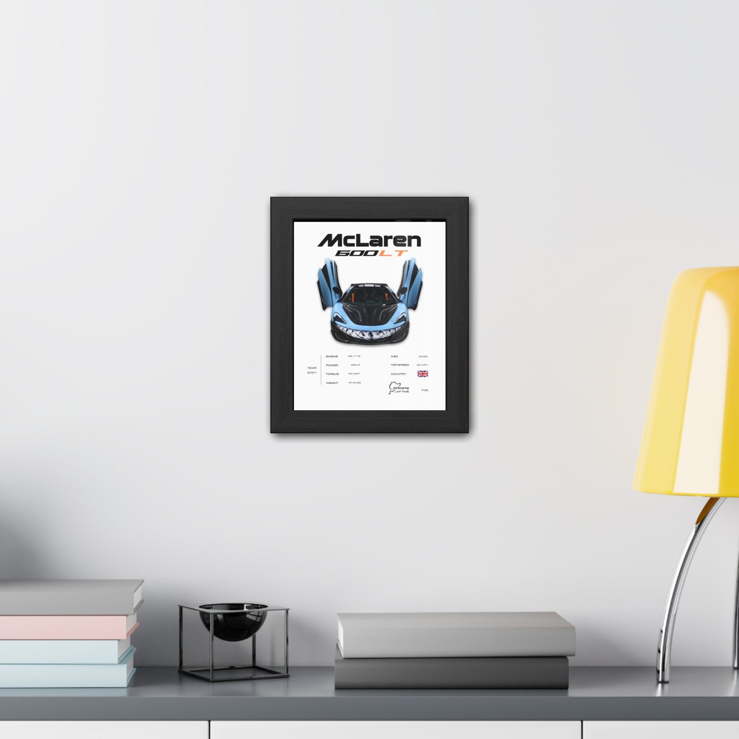 McLaren 600LT Framed Poster