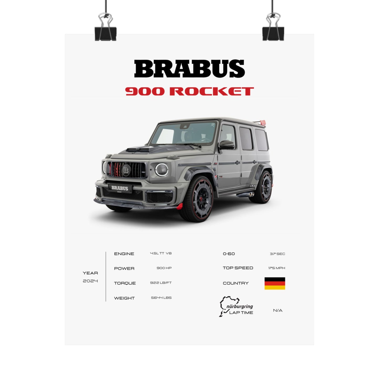 Brabus 900 Rocket Poster