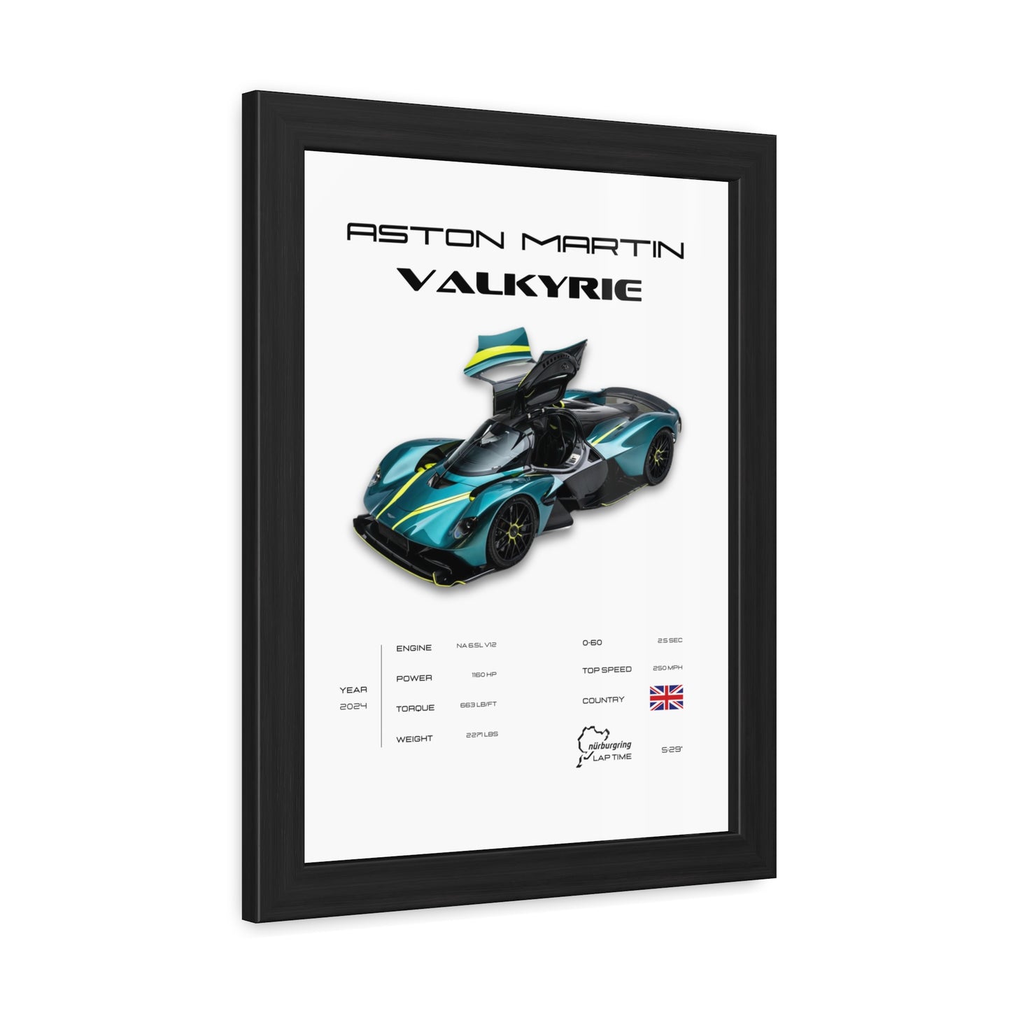 Aston Martin Valkyrie Framed Poster