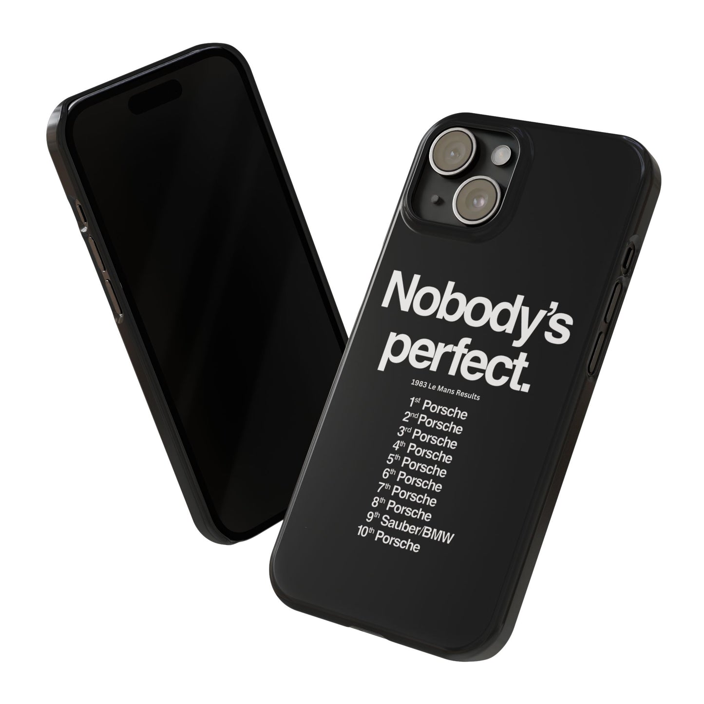 Nobody's Perfect Porsche iPhone Case