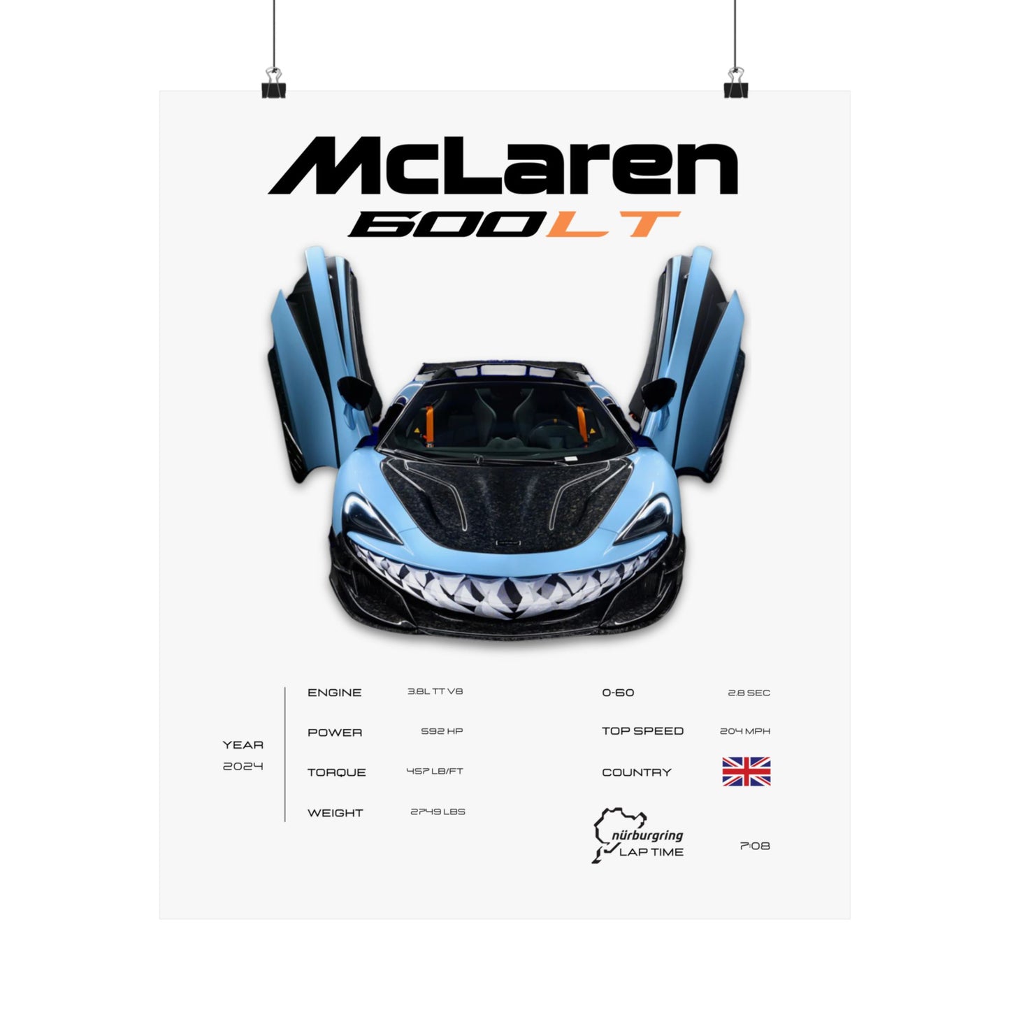 McLaren 600LT Poster