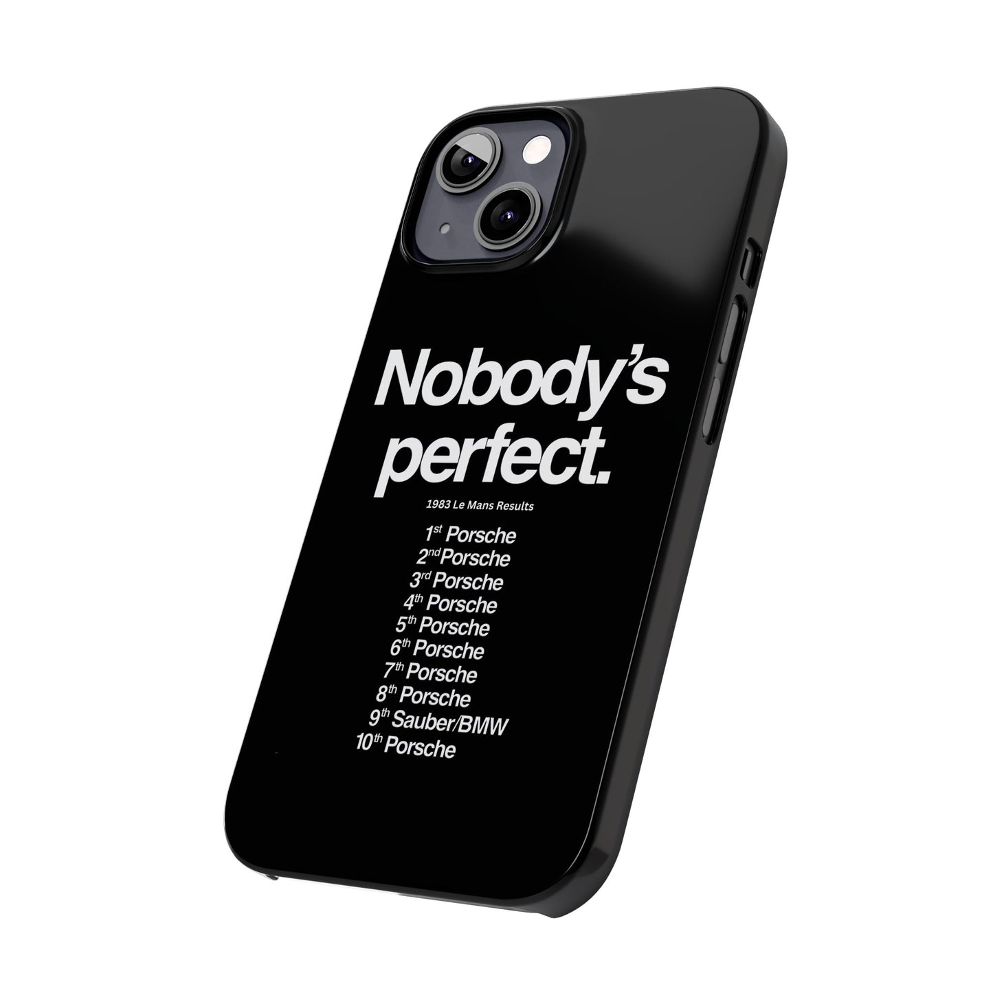 Nobody's Perfect Porsche iPhone Case