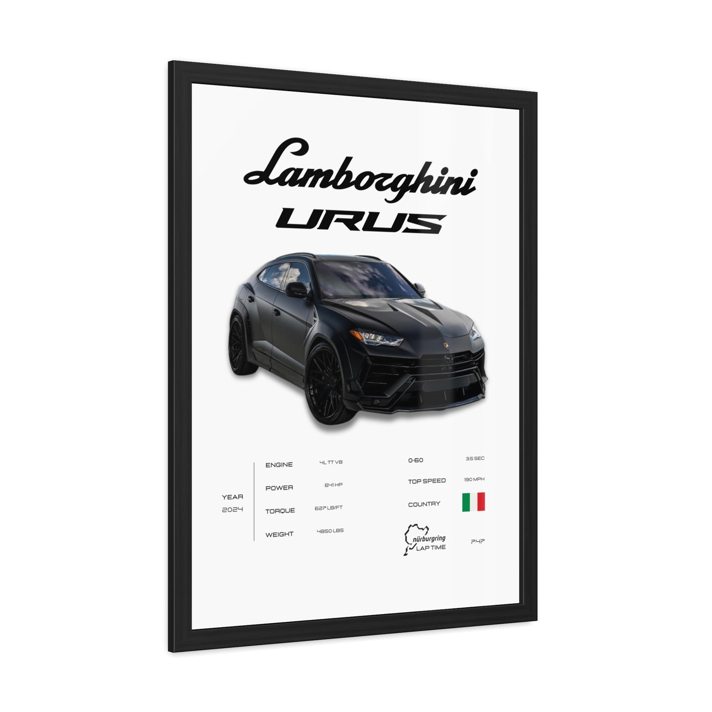 Lamborghini Urus Framed Poster