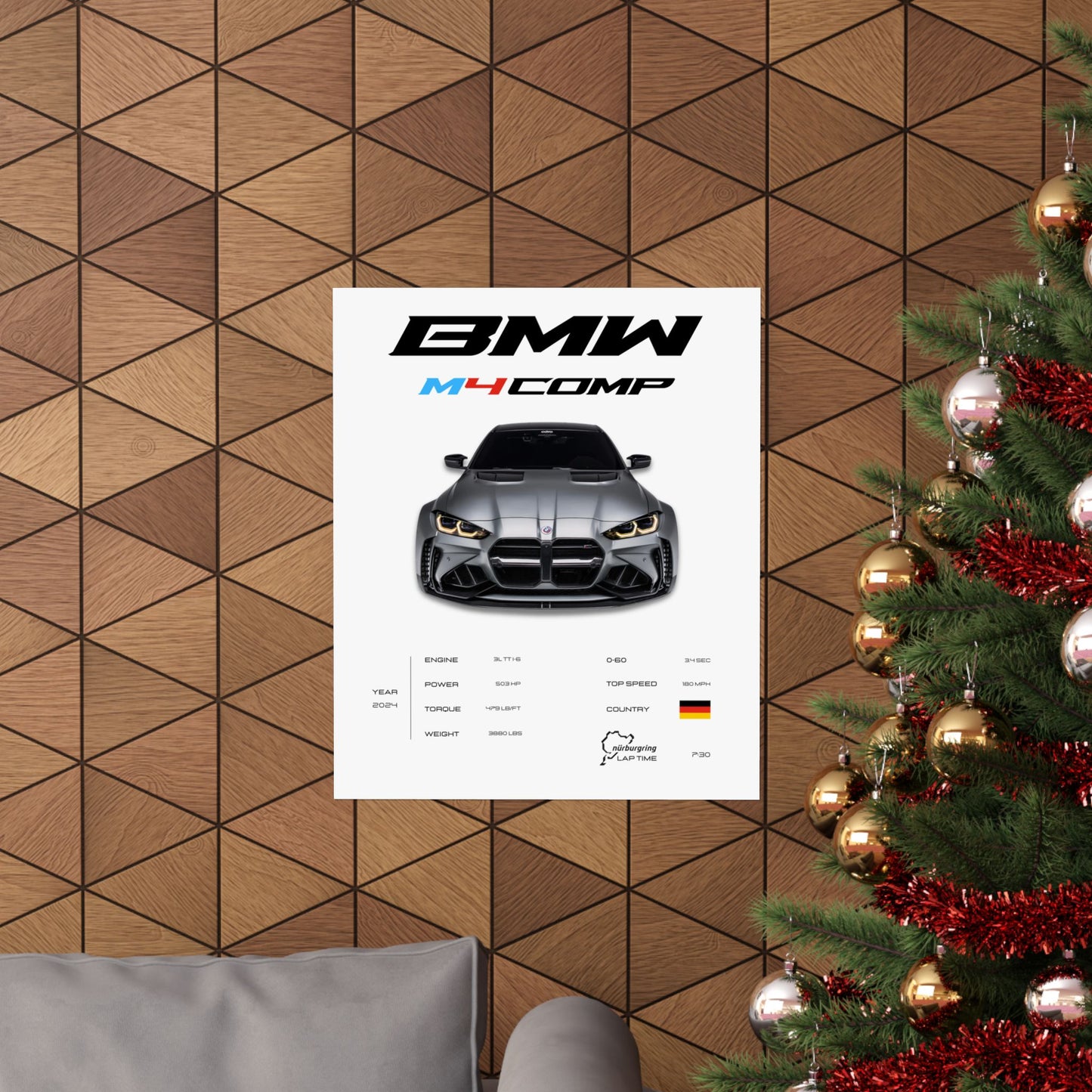 BMW M4 Competition Poster