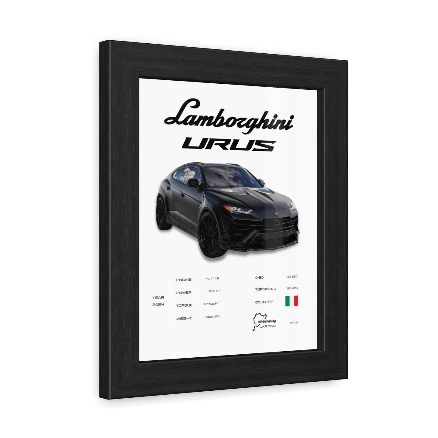 Lamborghini Urus Framed Poster