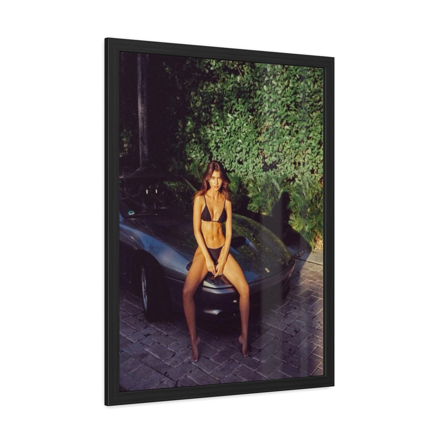Ferrari Chick Framed Poster