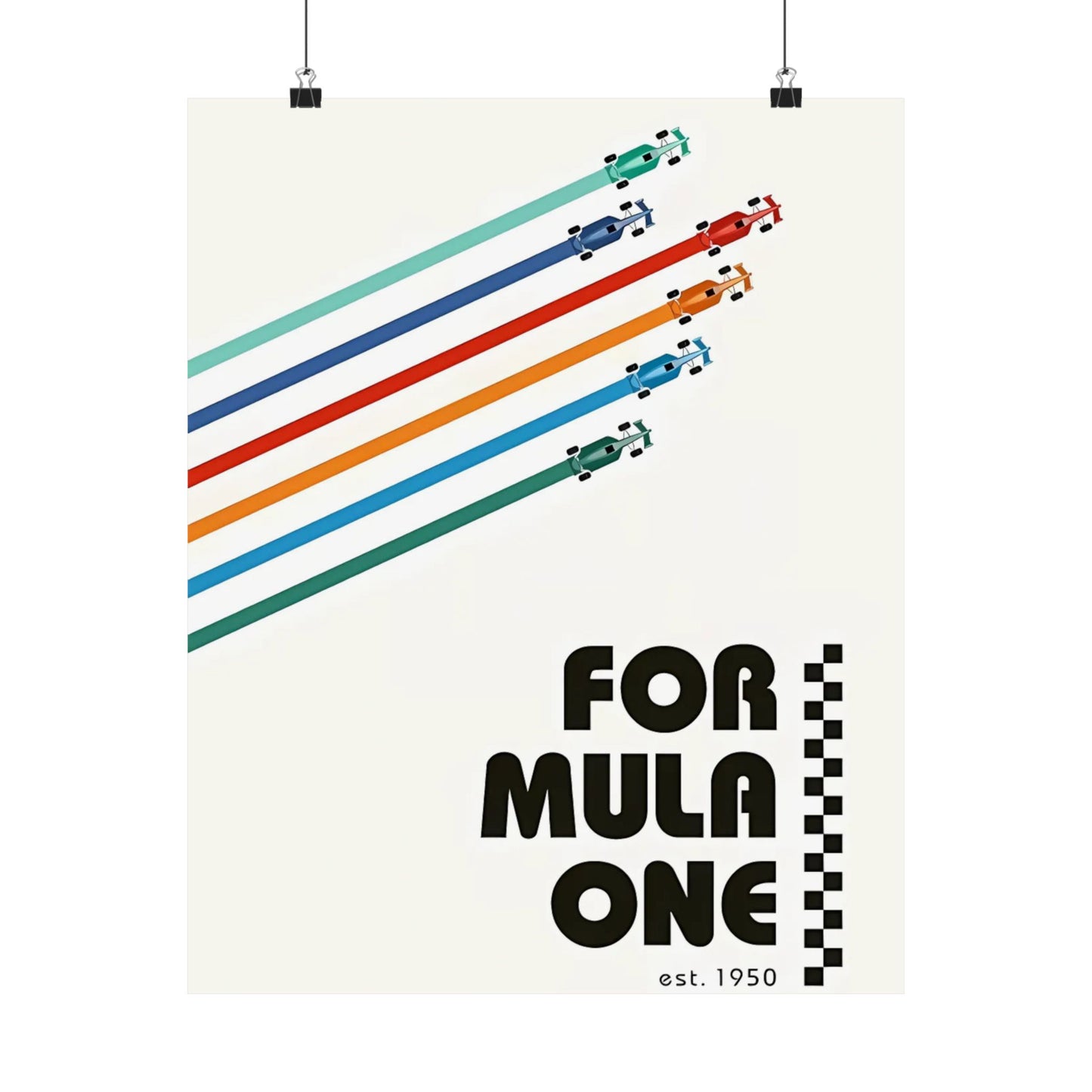 Vintage F1 Graphic Poster