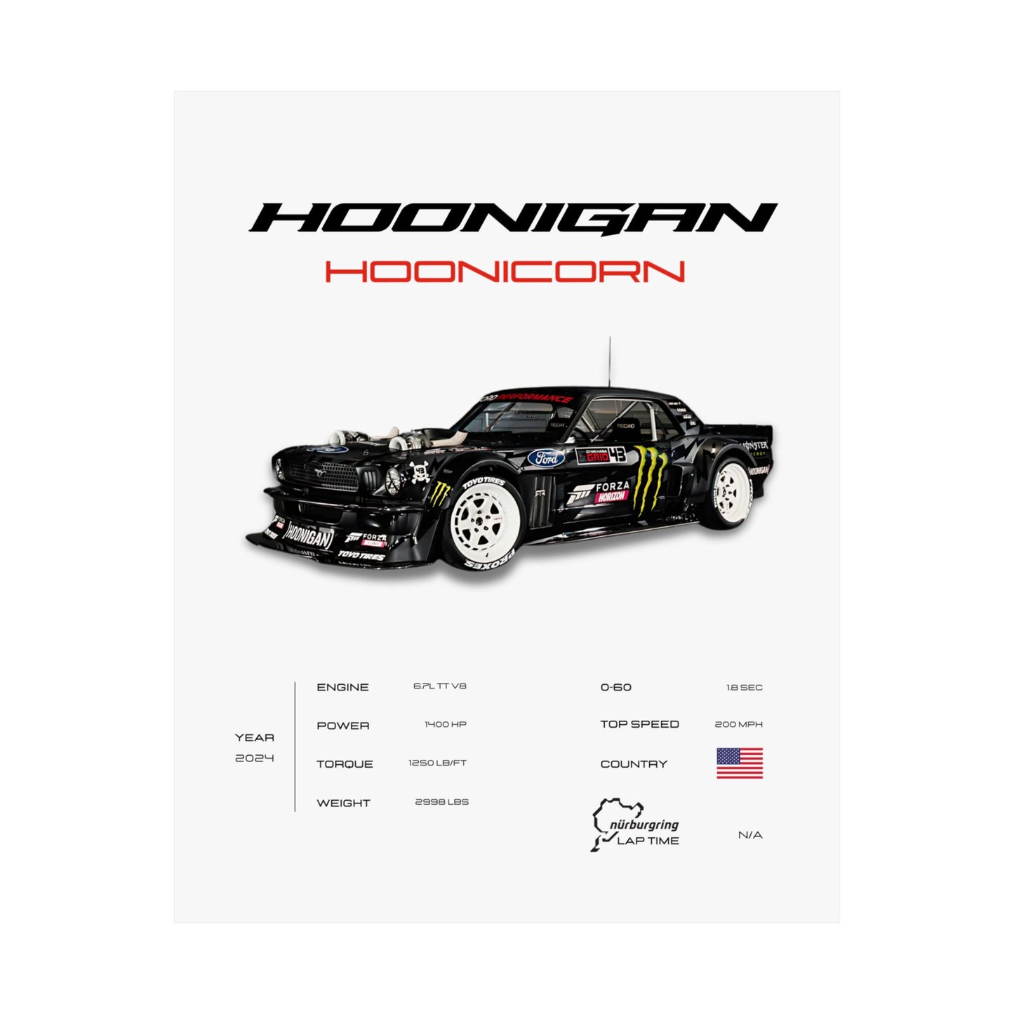 Hoonigan Hoonicorn Poster