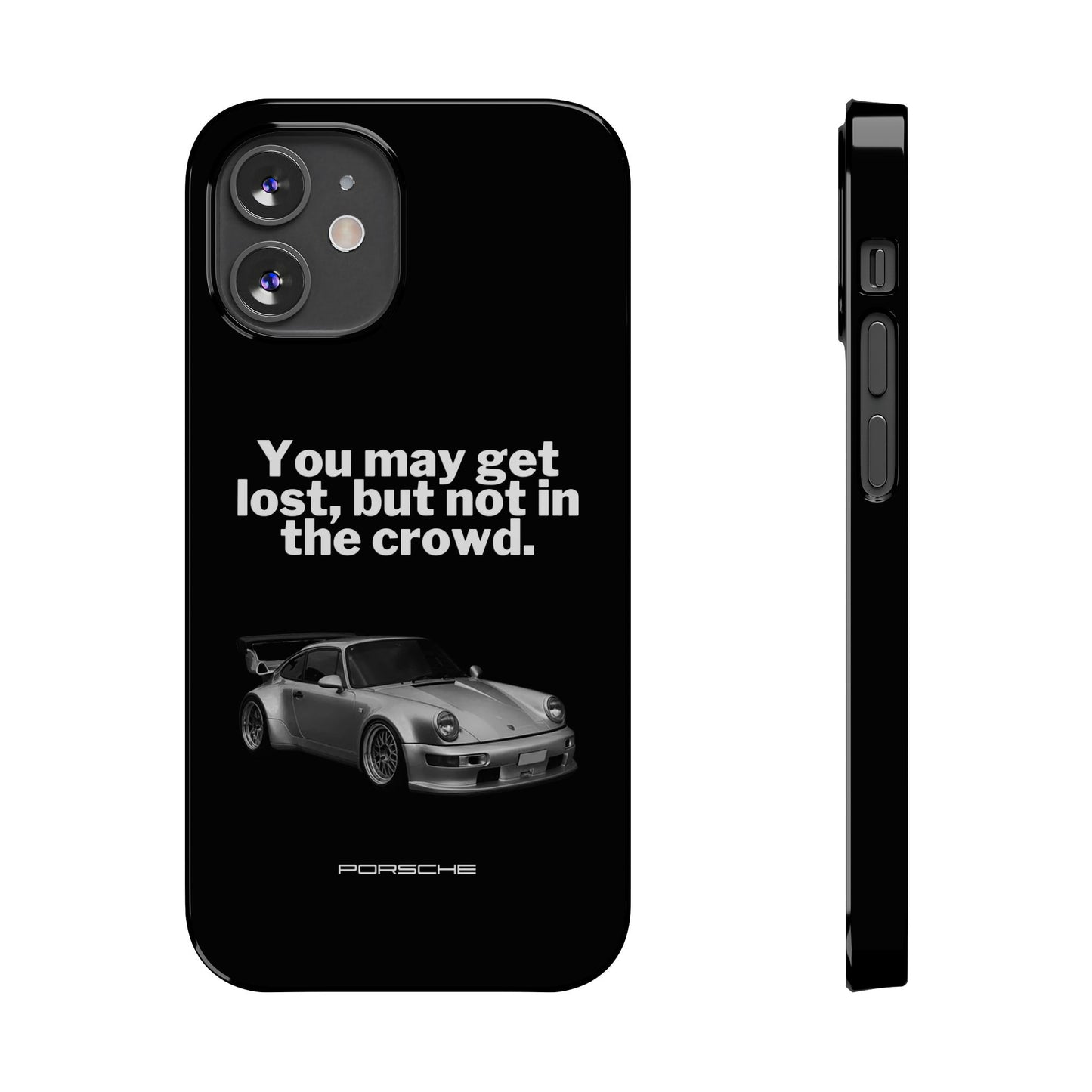 Lost In The Crowd iPhone Case - Black