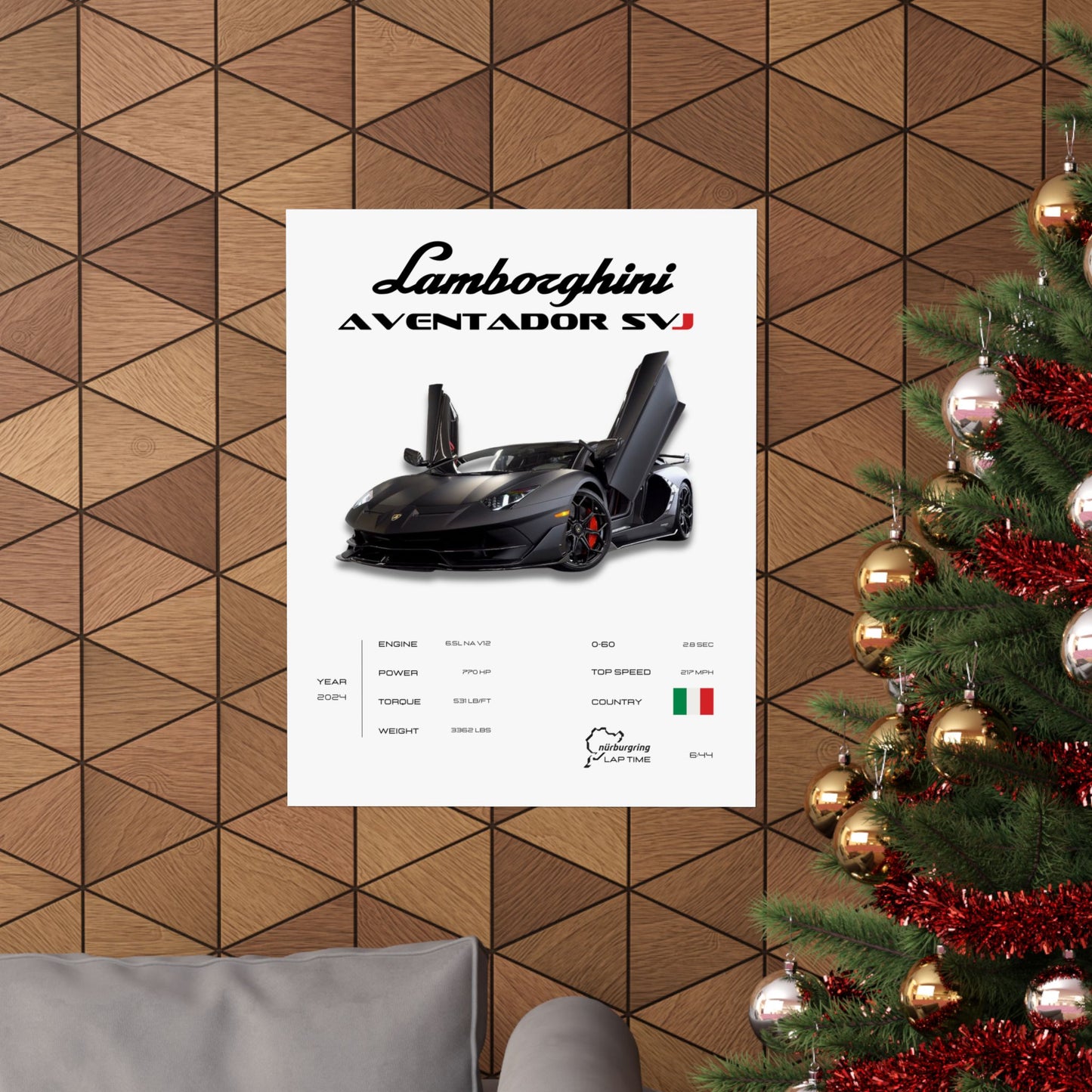 Lamborghini SVJ Poster