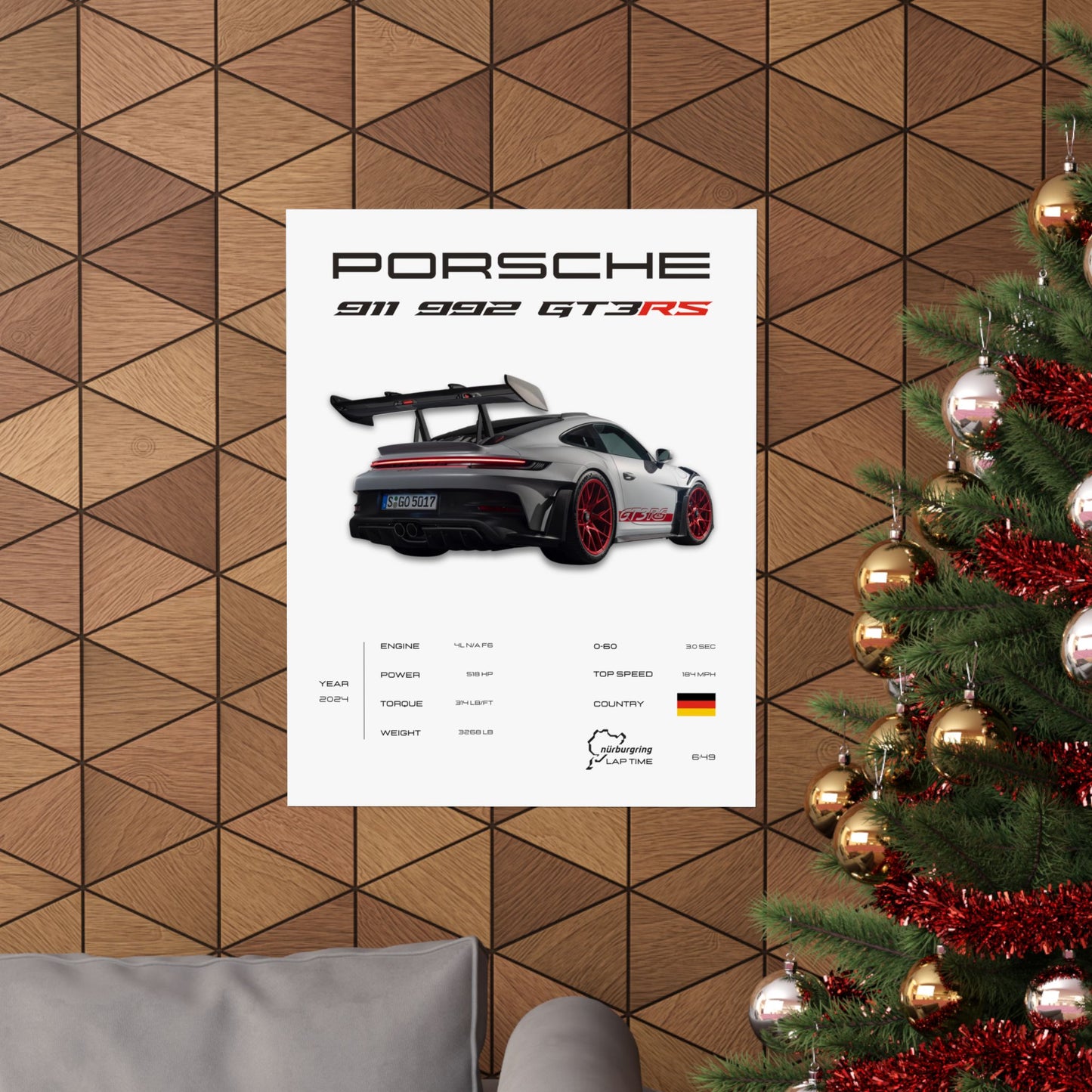 Porsche 911 GT3RS Poster
