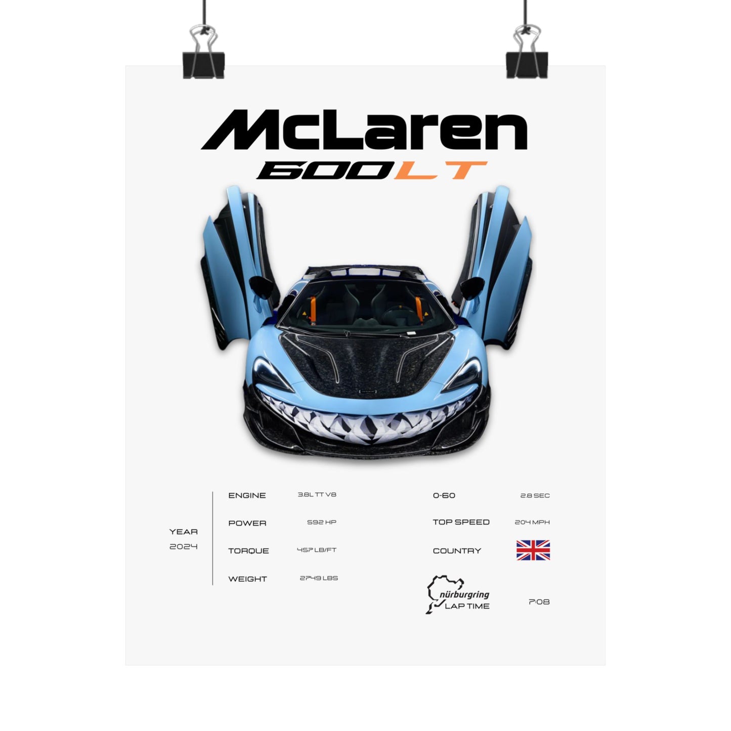 McLaren 600LT Poster