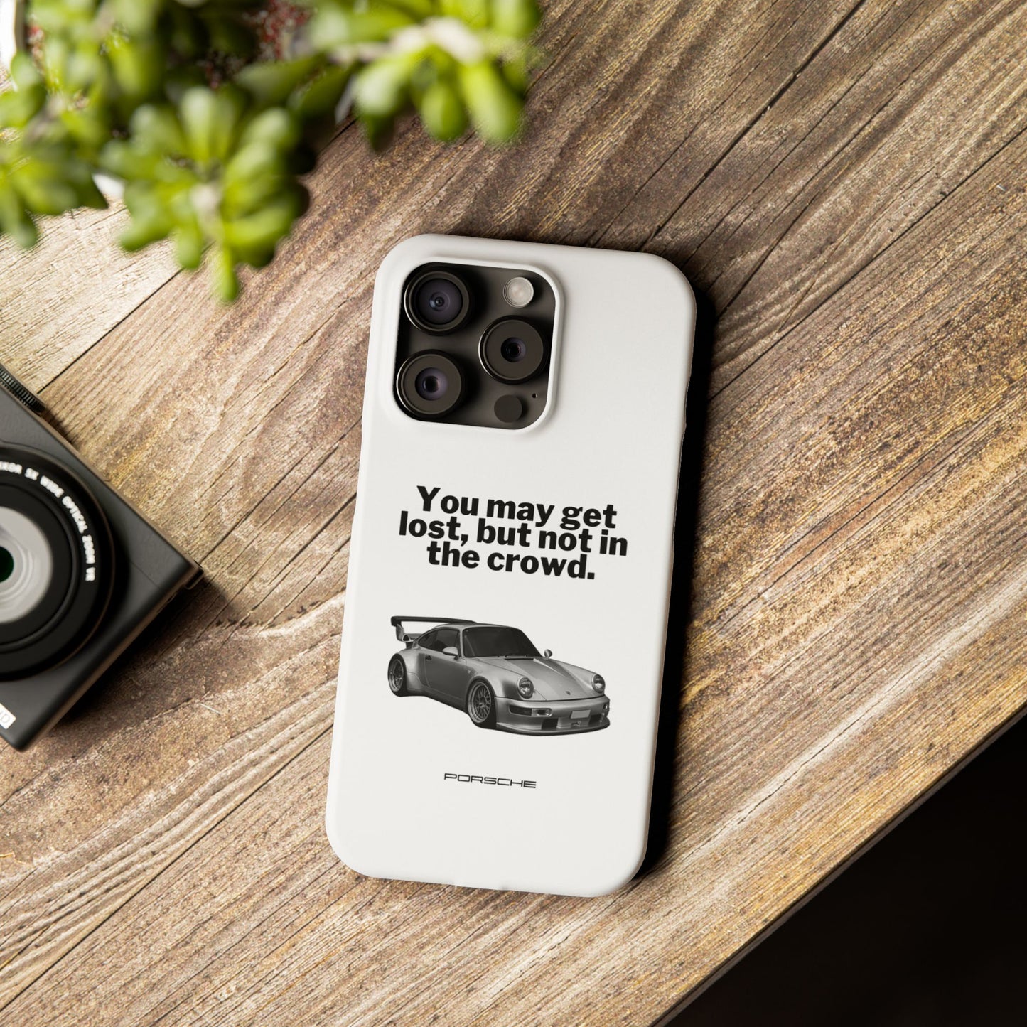 Lost In The Crowd iPhone Case - White