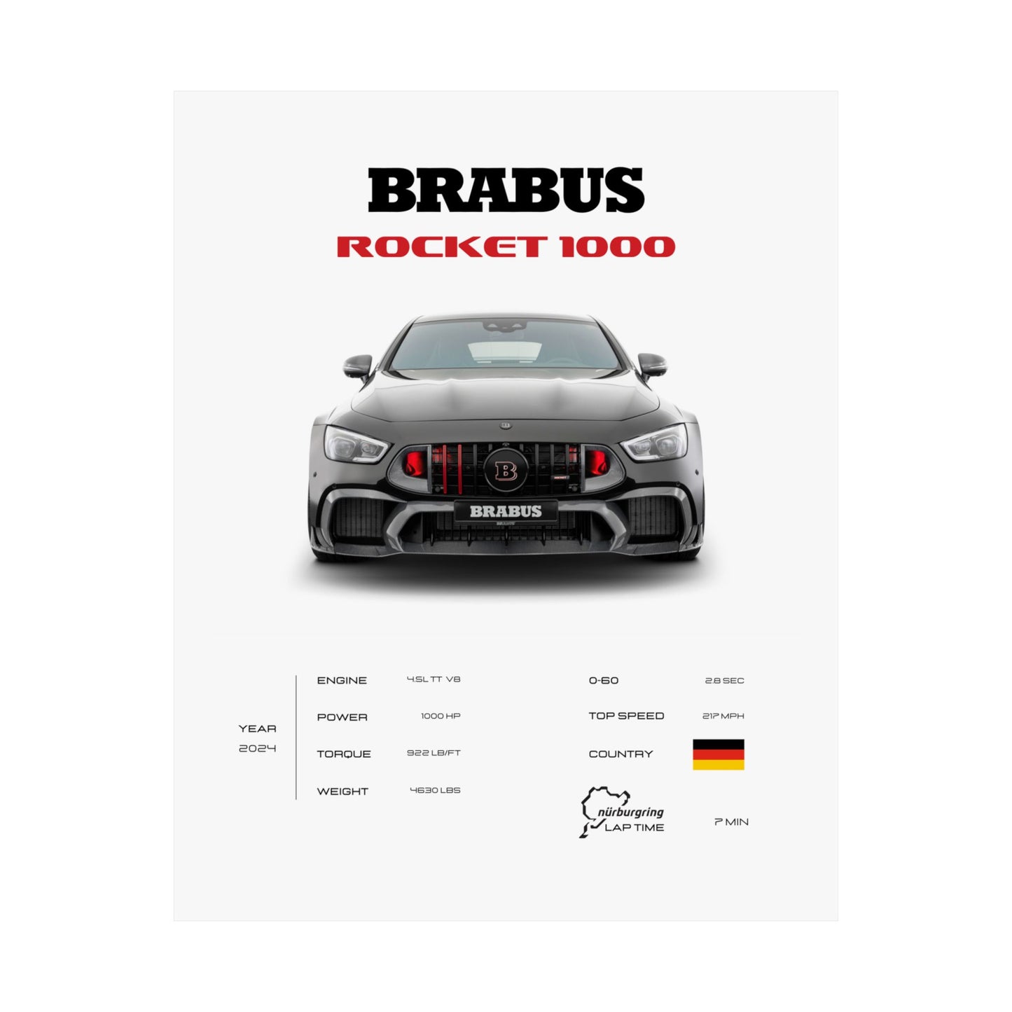 Brabus Rocket 1000 Poster