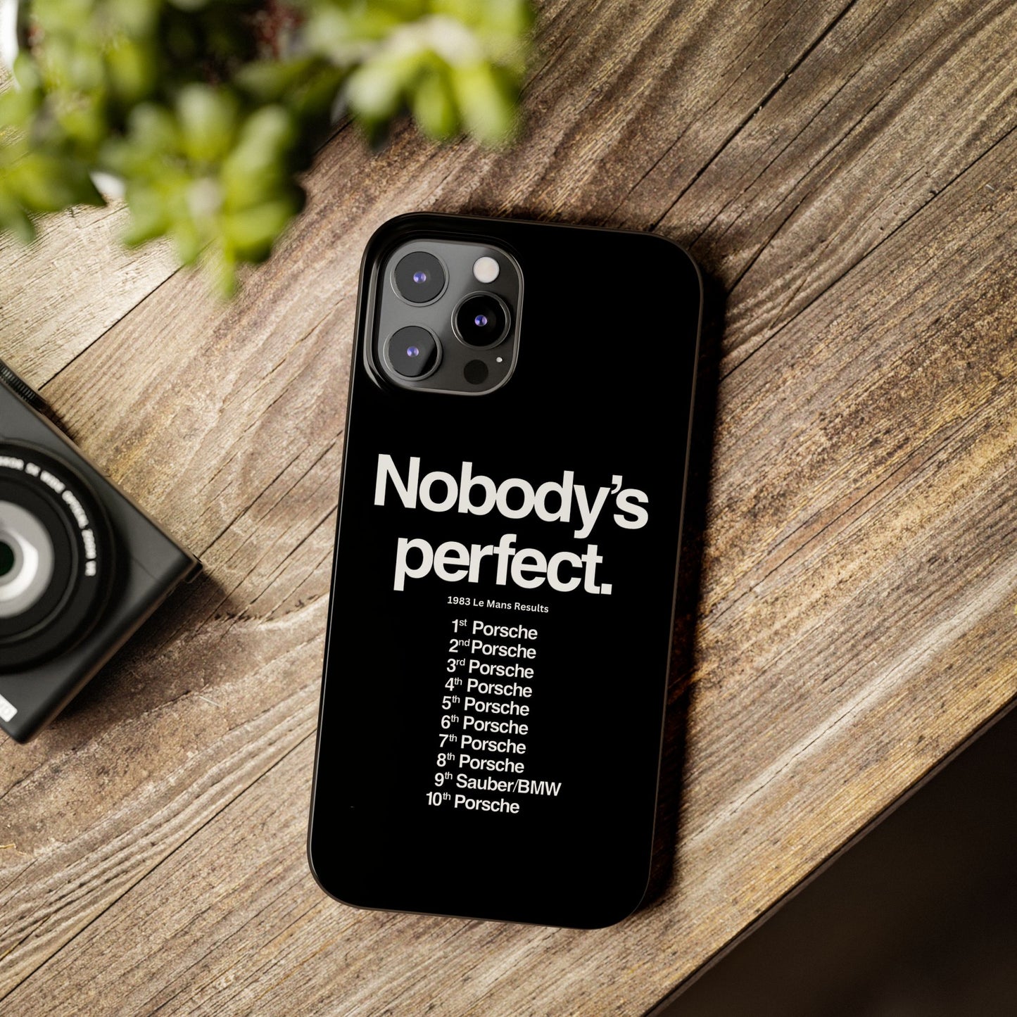 Nobody's Perfect Porsche iPhone Case