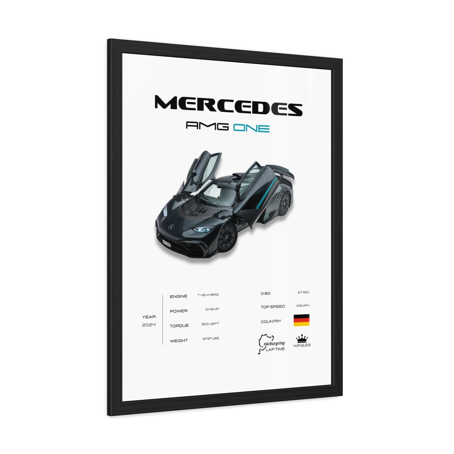 Mercedes AMG ONE Framed Poster