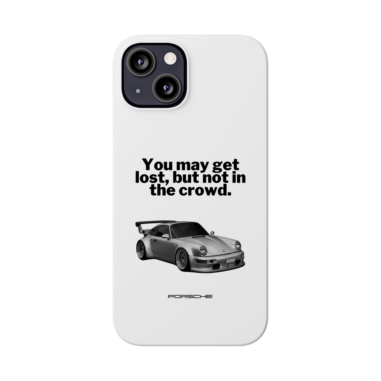 Lost In The Crowd iPhone Case - White