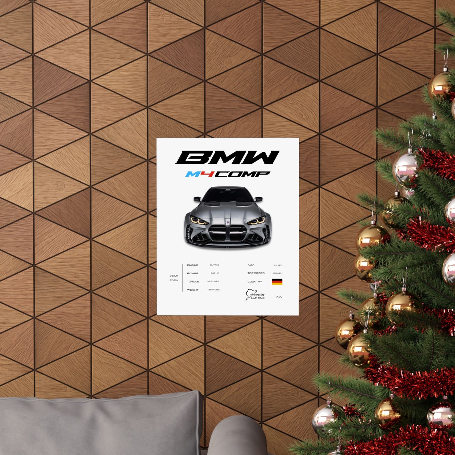 BMW M4 Competition Poster