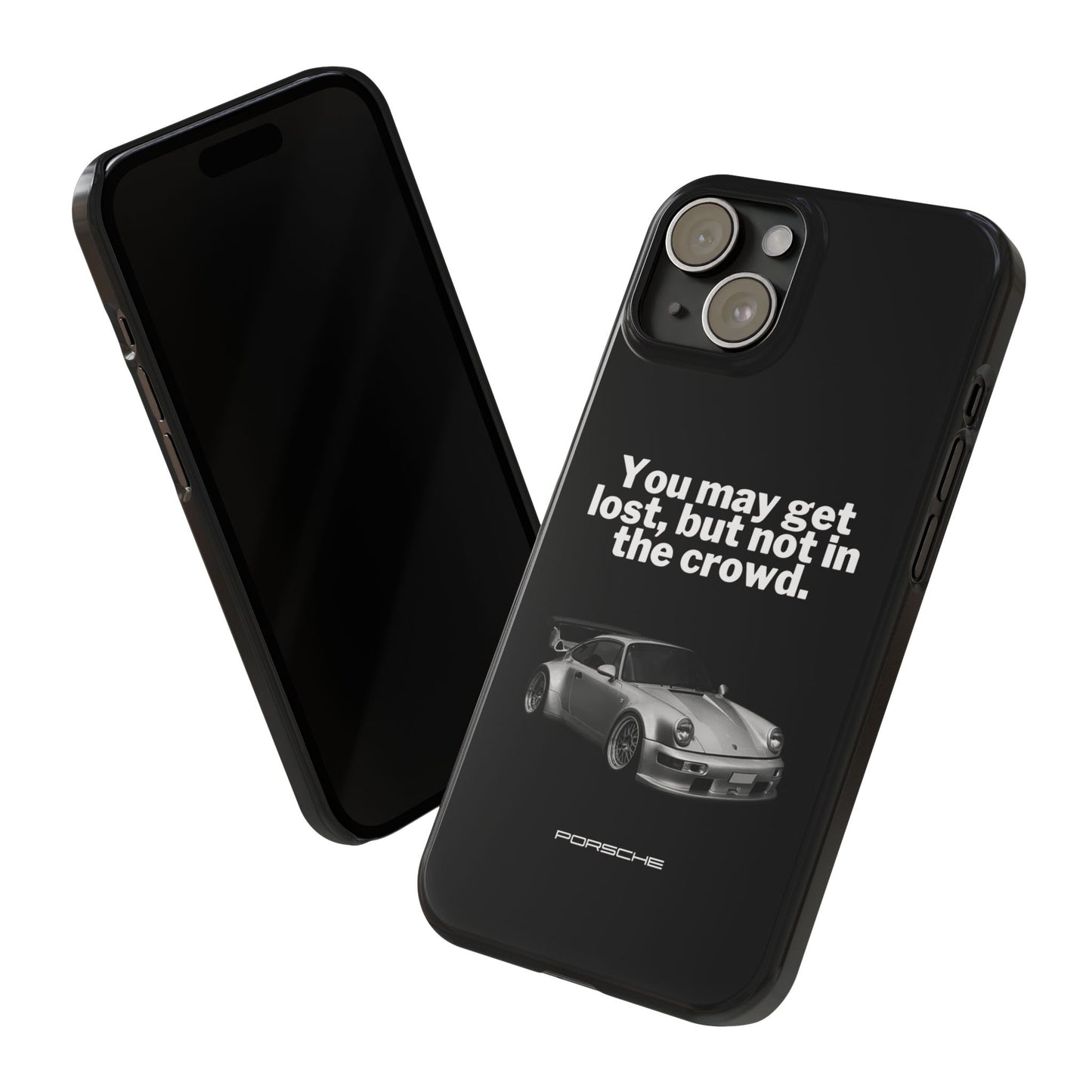 Lost In The Crowd iPhone Case - Black