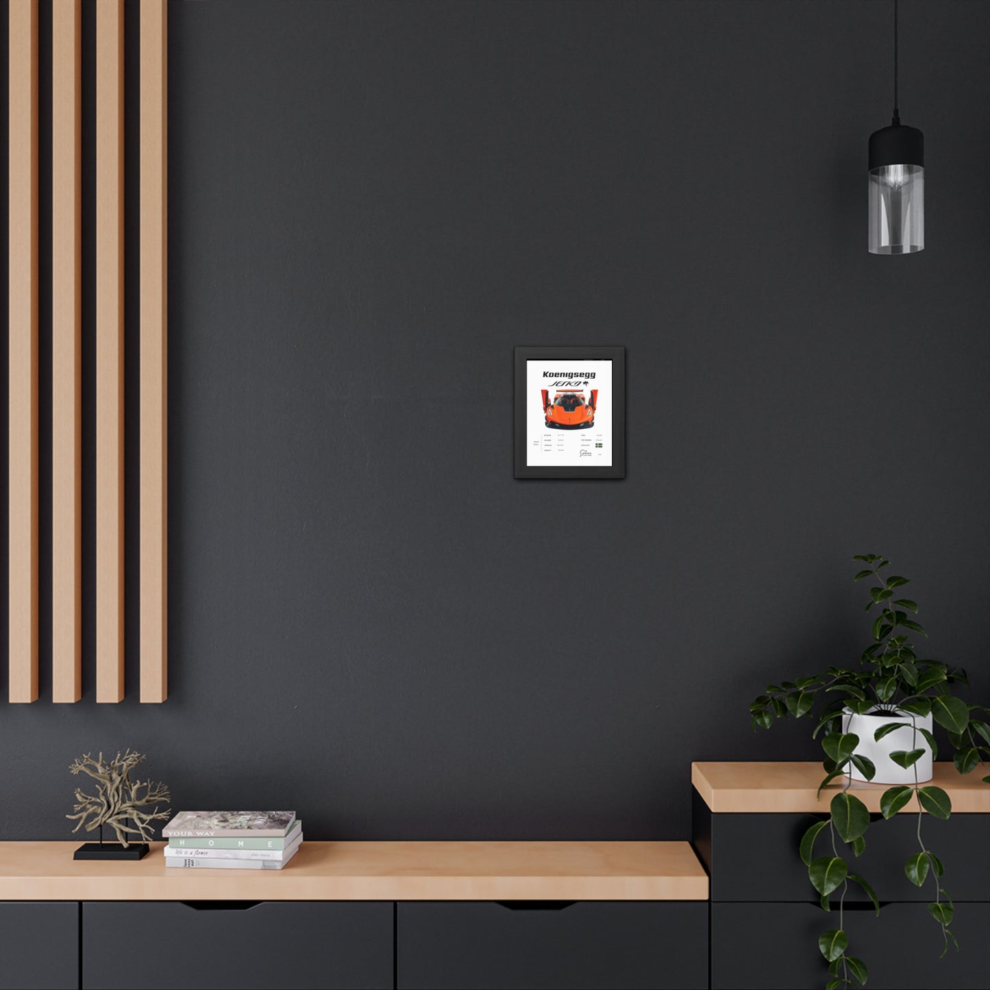Koenigsegg Jesko Framed Poster