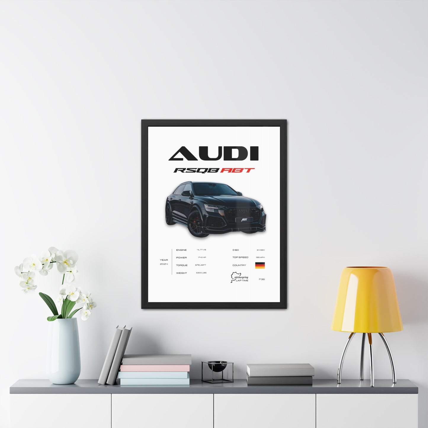 Audi RSQ8 Framed Poster
