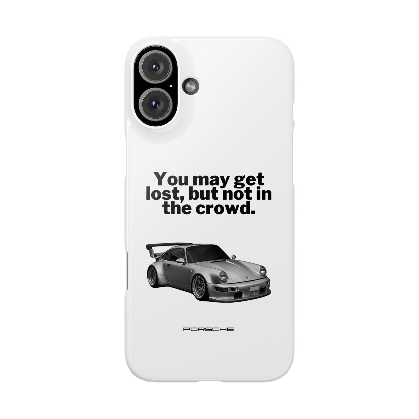 Lost In The Crowd iPhone Case - White