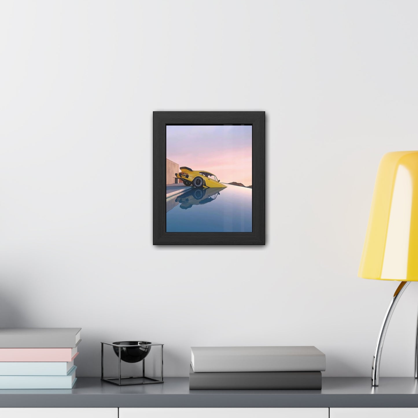 Pool Porsche Framed Poster