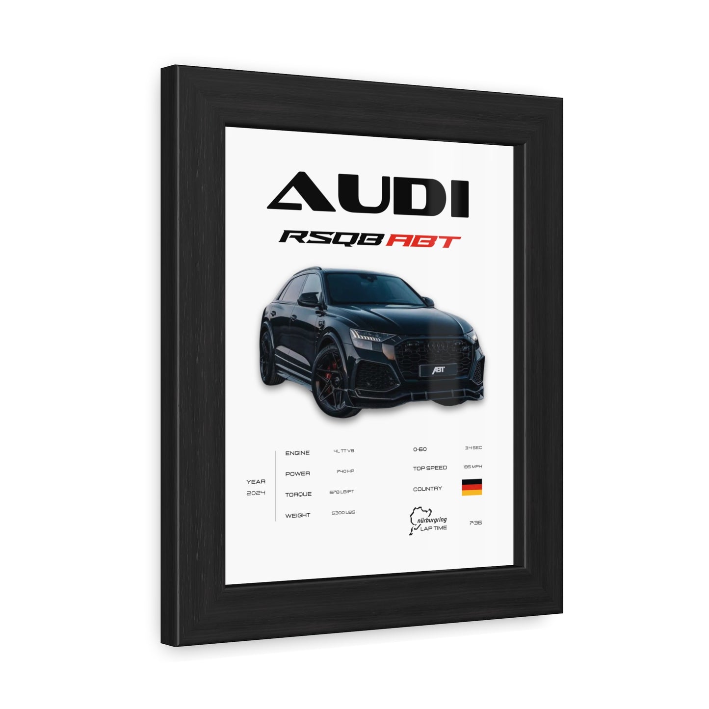 Audi RSQ8 Framed Poster