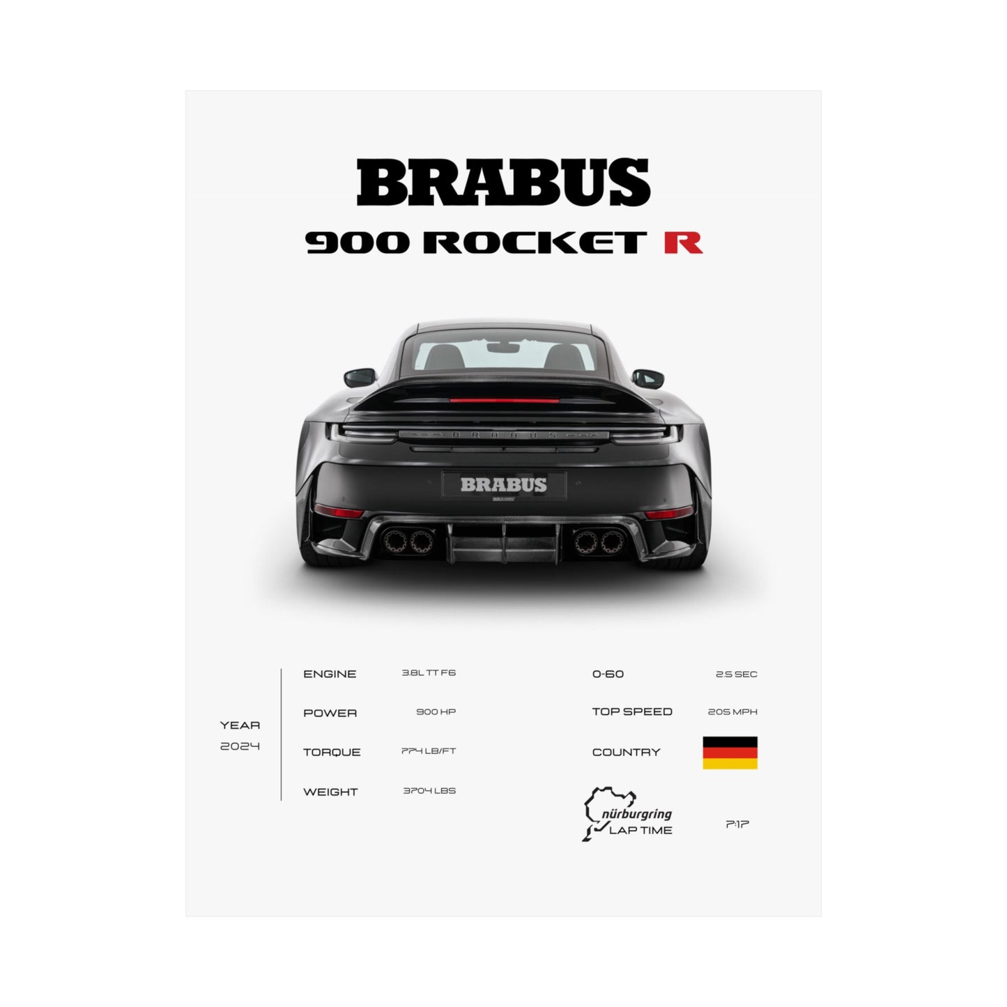 Brabus 900 Rocket R Poster