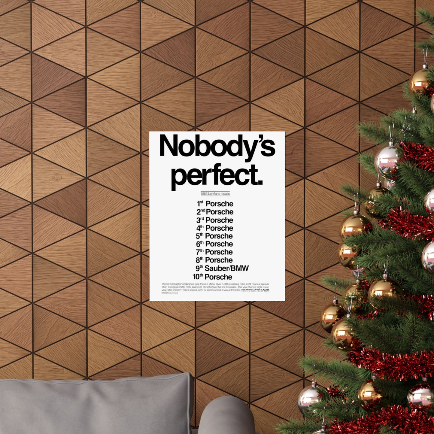 Nobody's Perfect Porsche Poster