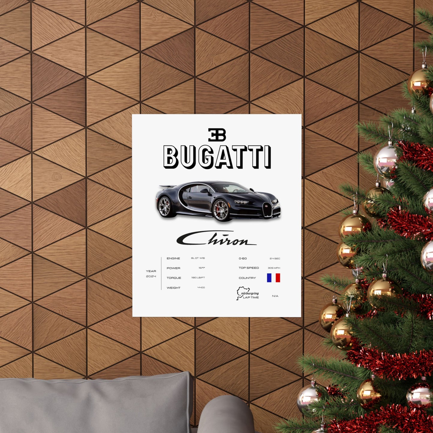 Bugatti Chiron Poster