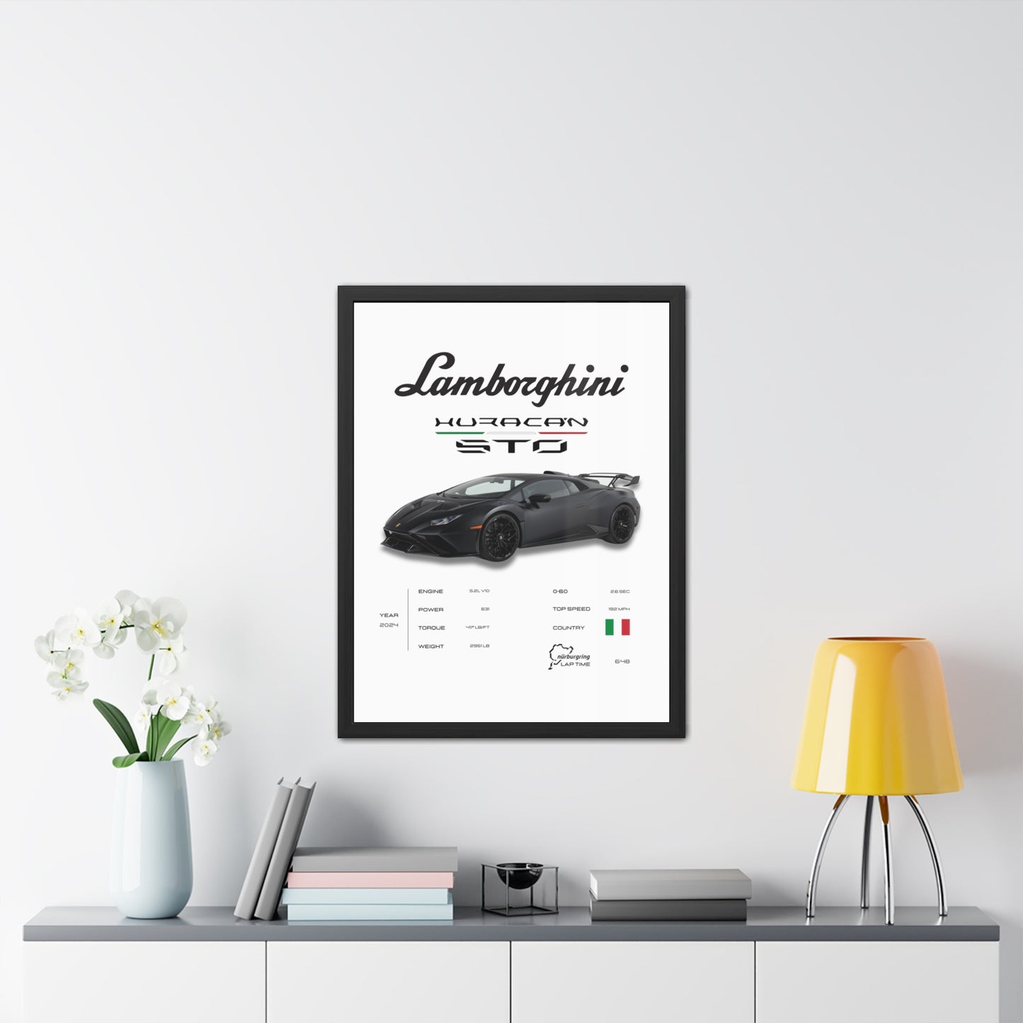 Lamborghini Huracan STO Framed Poster