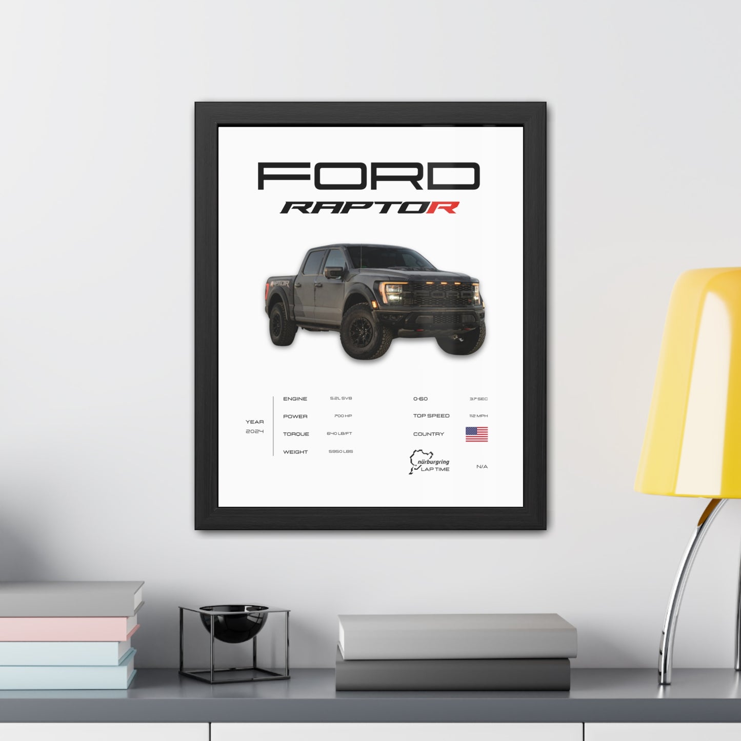 Ford Raptor Framed Poster